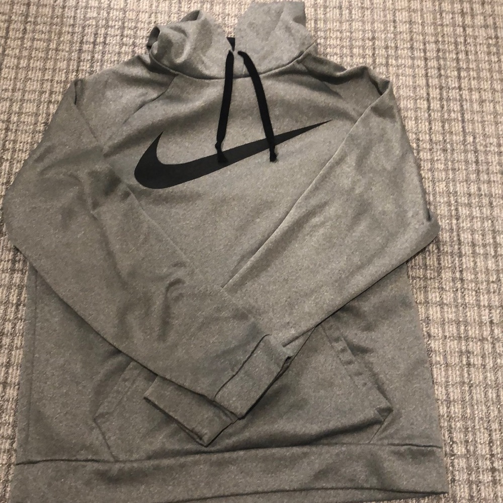 Gray dry fit Nike hoodie